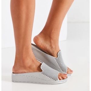 Jeffrey Campbell fling jelly slide